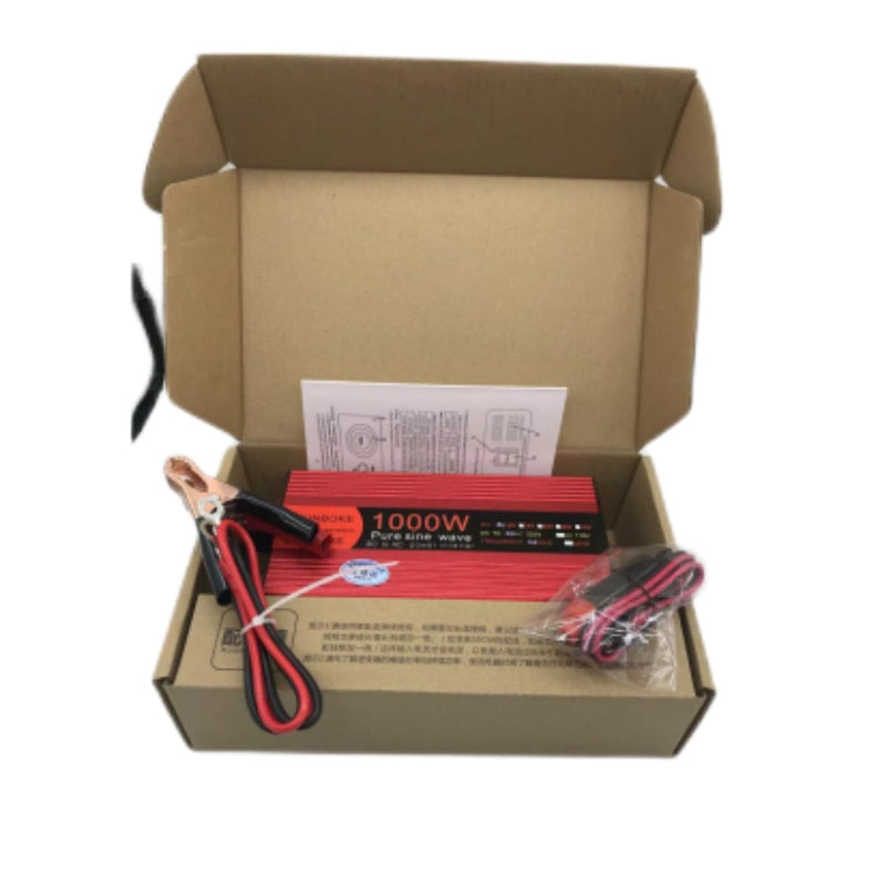 Inversor de onda sinusoidal pura 12 V/24 V/48 V/60 V a CA 110 V 220 V 3000/2200/2000/1000 W transformador de voltaje convertidor de potencia inversor Solar