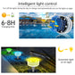 Solar LED Pool Light RGB Color Changing Underwater Solar Wall Lamp Waterproof Decoration Lights for Pond Fountain Aquarium Patio