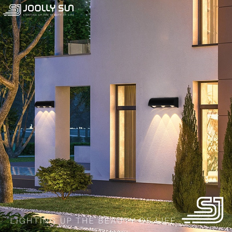 Luz de parede à prova d'água LED iluminação externa para número de casa externa arandelas modernas lâmpadas montadas na parede corpo de alumínio alimentação CA