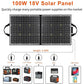 100W 18V Solar Panel Quickly charge many portable power supplies on