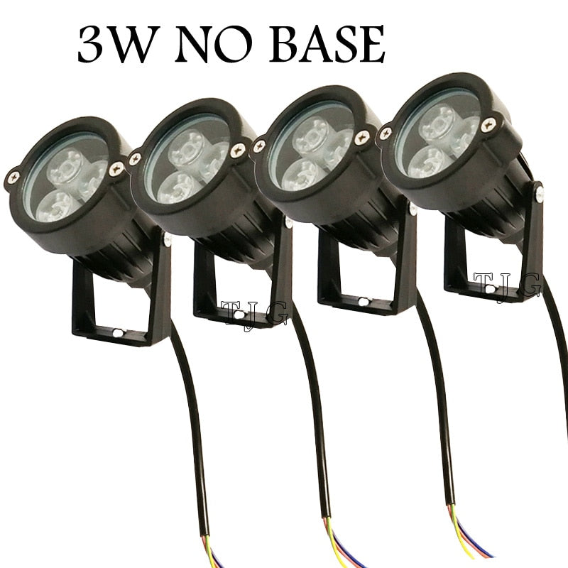 4PACK New Style COB Garden Lawn Lamp AC220V 110V DC12V Outdoor LED Spike Light 3W 9W Path Landscape Waterproof Spot Bulbs