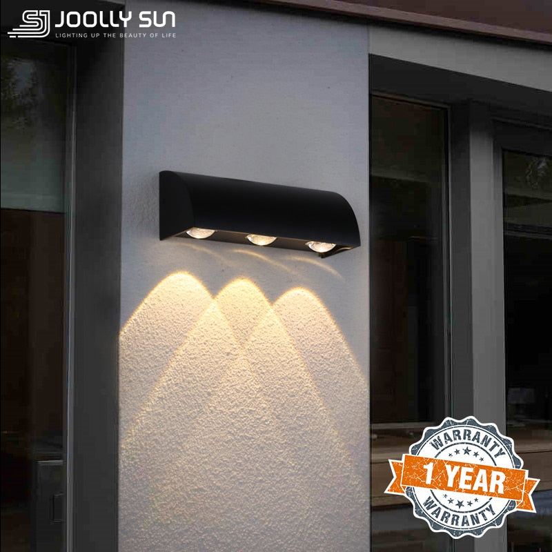 Luz de parede à prova d'água LED iluminação externa para número de casa externa arandelas modernas lâmpadas montadas na parede corpo de alumínio alimentação CA