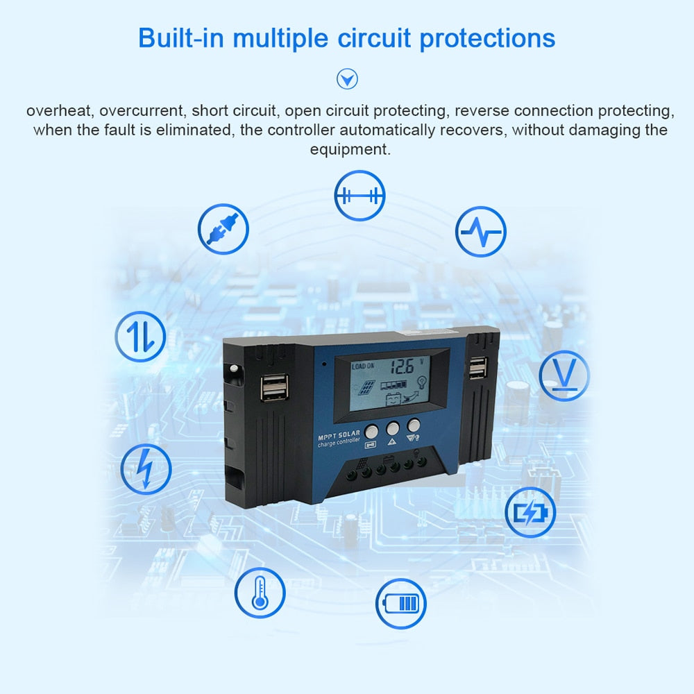 built-in multiple circuit protections overheat, overcurrent,