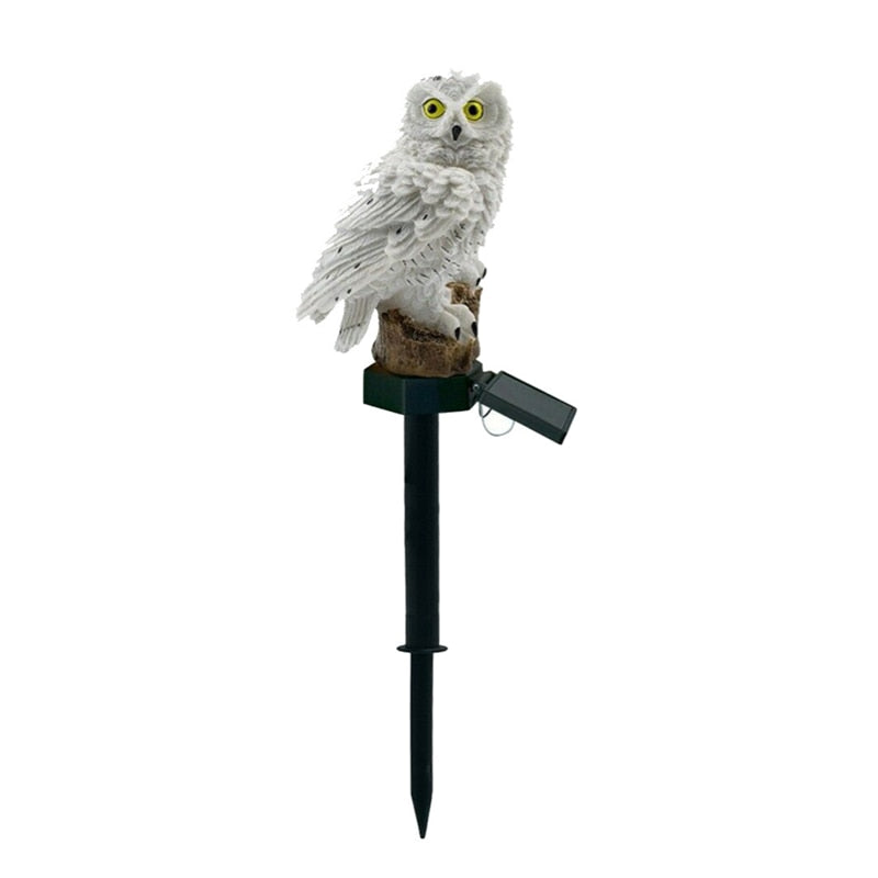 Solar Led Light Outdoor Parrot/Owl Solar Lights Waterproof Solar Powered Lantern Fairy Garden Decoration Outdoor Led Street Lamp