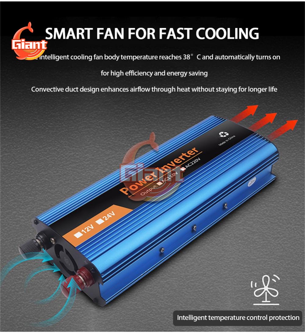 intelligent fan body temperature reaches 38 Cand automatically turns on for high efficiency