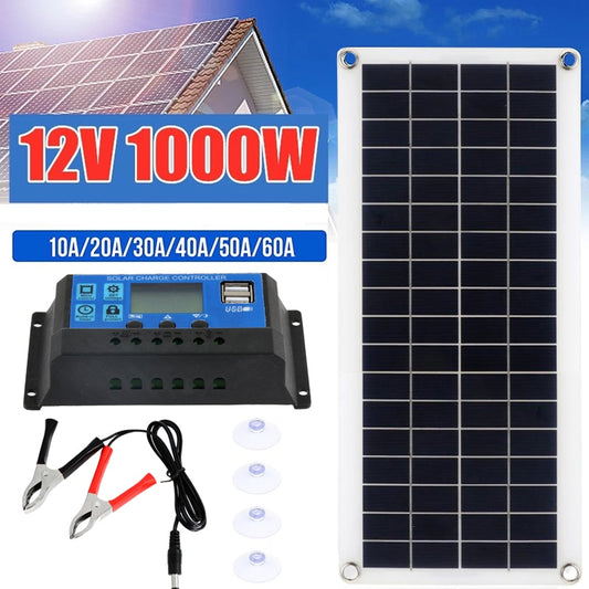 1000W Solar Panel, 112417 100117 10A/2OA/3OA/4OA/5