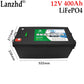 12V400AH large capacity lithium iron phosphate battery High power industrial energy storage solar battery