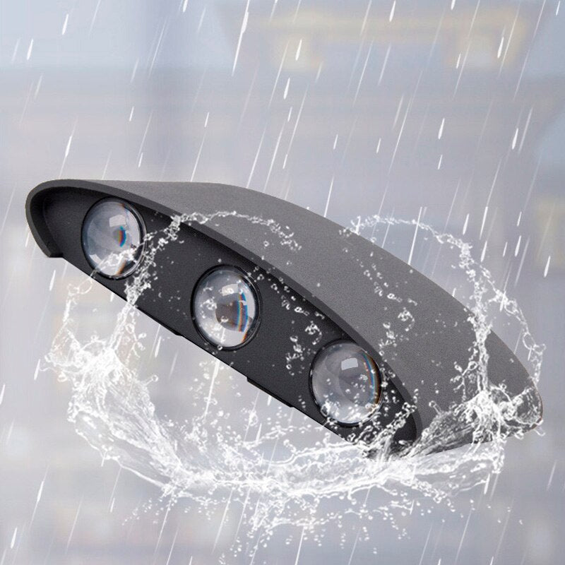 IP65 LED Wall Lamp Outdoor Waterproof Garden Lighting Aluminum AC86-265 Indoor Bedroom Living Room Stairs Wall Light