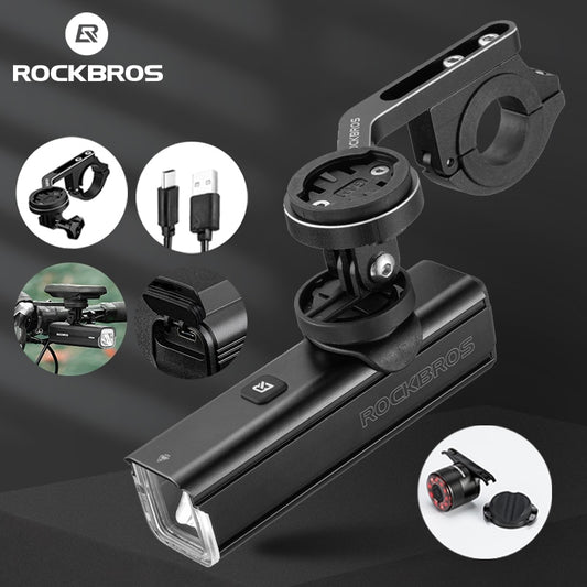 ROCKBROS D3-1000 Bike Front Light - IPX6 Rainproof Type-c Rechargeable Bicycle Light 1000LM Cycling Headlight LED Flashlight MTB Bike Lamp