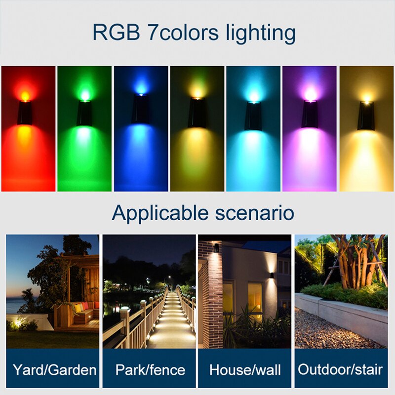 Decoration Solar Garden Light, RGB 7colors lighting Applicable scenario Yard/Garden Park