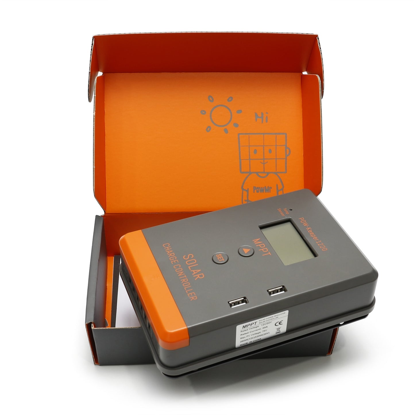 PowMr 40A 20A 30A Solar Charge Controller 12V 24V MPPT PWM Dual Mode Solar Charge Regulator to Lead Acid Lifepo4 Lithium Battery