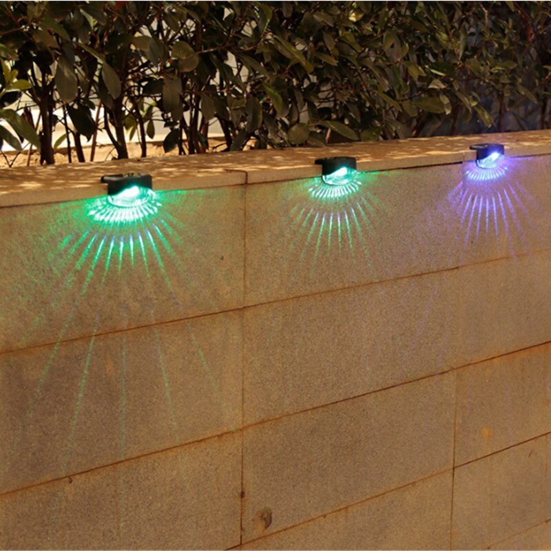 LED solaire escalier lumière étanche extérieur jardin lumières solaires terrasse garde-corps étape lumière paysage lampe accessoires de jardin