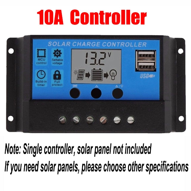 100W Solar Panel Kit 12V Solar Panel Battery Charger Controller Dual USB Solar Plate 30A Solar Cell Controller For Caravan Boat
