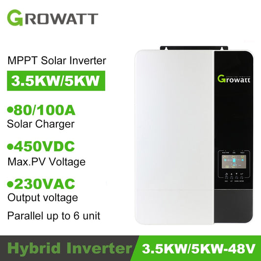 Growatt 080/1OOA Solar Charger O450VDC