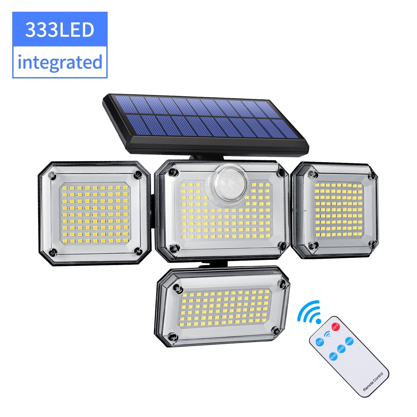 Solar Lights Outdoor with Remote Control Motion Sensor Light 112/333 Led Wall Lamp Waterproof Spotlight Exterior Garage Lighting