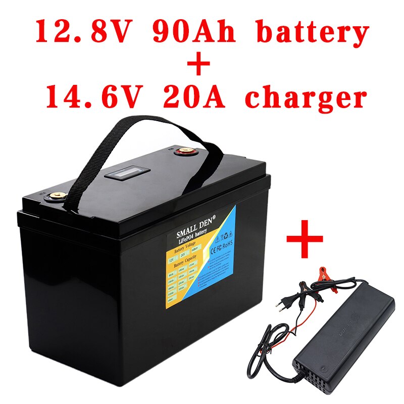 12V 160Ah 120Ah 100Ah 90Ah LiFePO4 battery For 12.8V RV Campers Golf Cart Off-Road Off-grid Solar Wind batteries / 14.6v charger