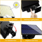 Solar Light Outdoor 106 LED Super Bright Motion Sensor Solar Strong Power LED Garden Wall Lamp IP65 Waterproof 4 Working Modes
