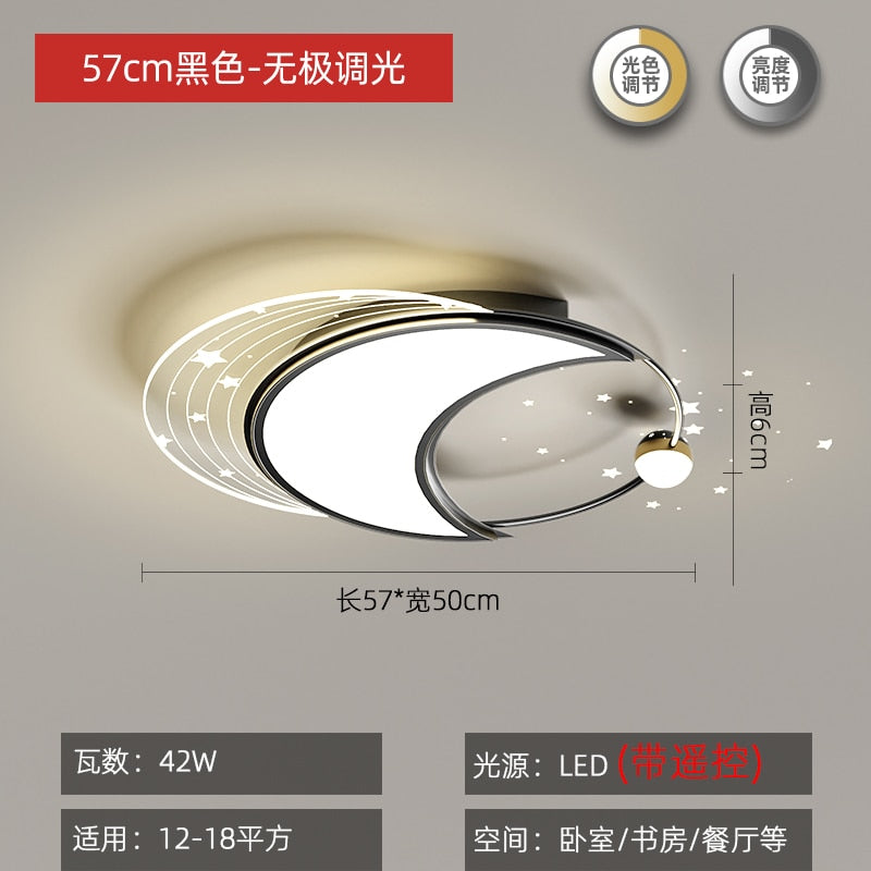 anneau étoile LED Fer Lustre Moderne Lumières Pour Chambre Salon Cuisine Lampes Éclairage Intérieur maison Lustre Plafond lustre