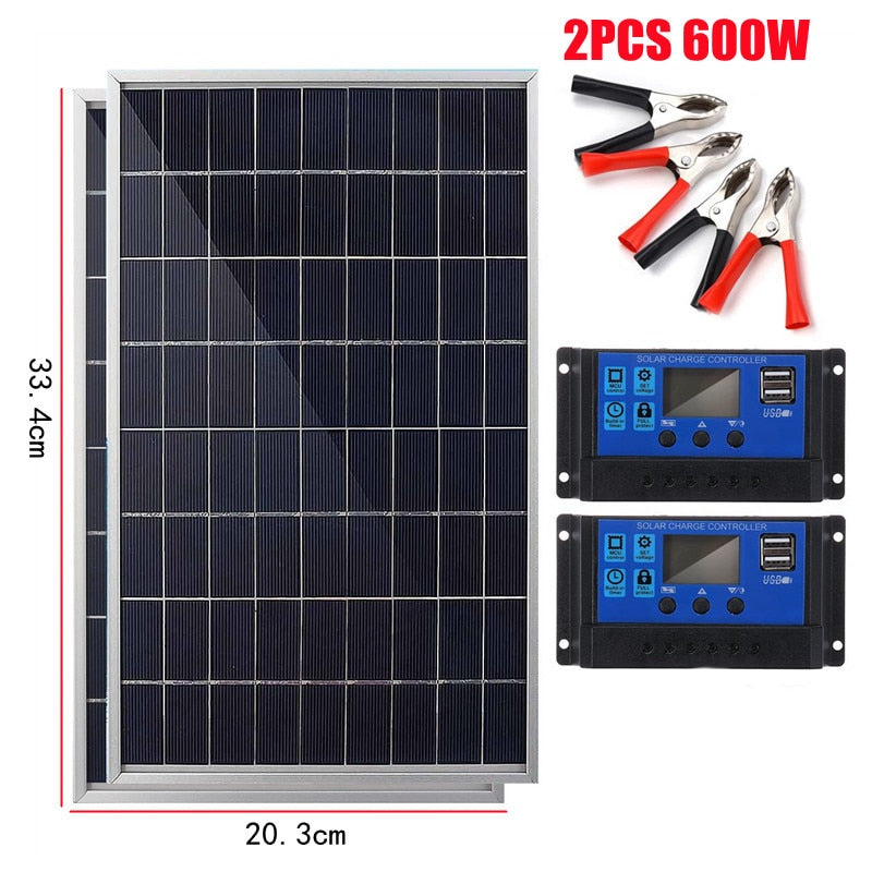 300W Solar Panel, 2PCS 6OOw Solar CHARGe conROL