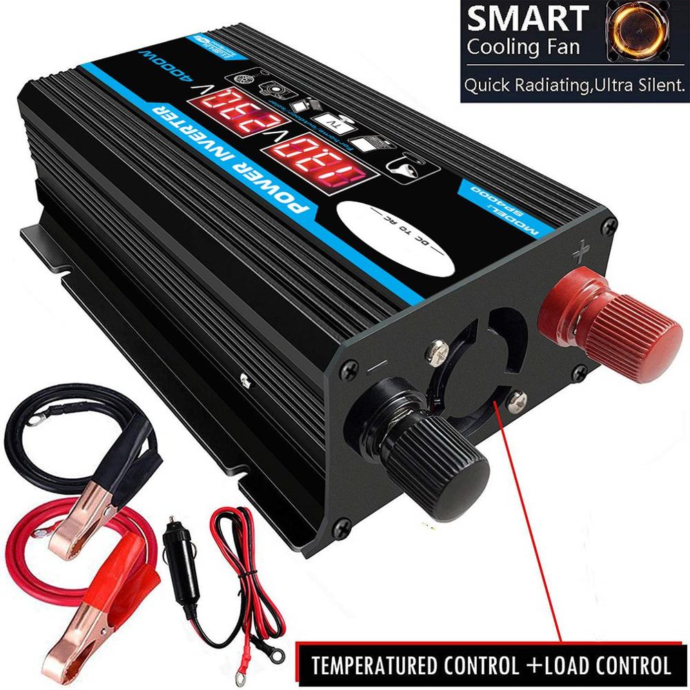 Nuevo 500W 12V 220V/110V LED Ac Car Power Inverter Convertidor Cargador Adaptador inversor Dual USB Transformador Onda sinusoidal modificada