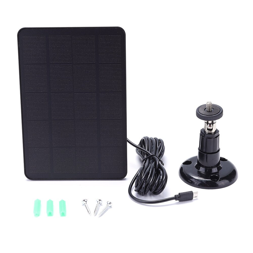 2PCS 10W Solar Panel Charger 5V MicroUSB Charging IPX6 Portable Monocrystalline Solar Panels for Small Home Light System/Camera