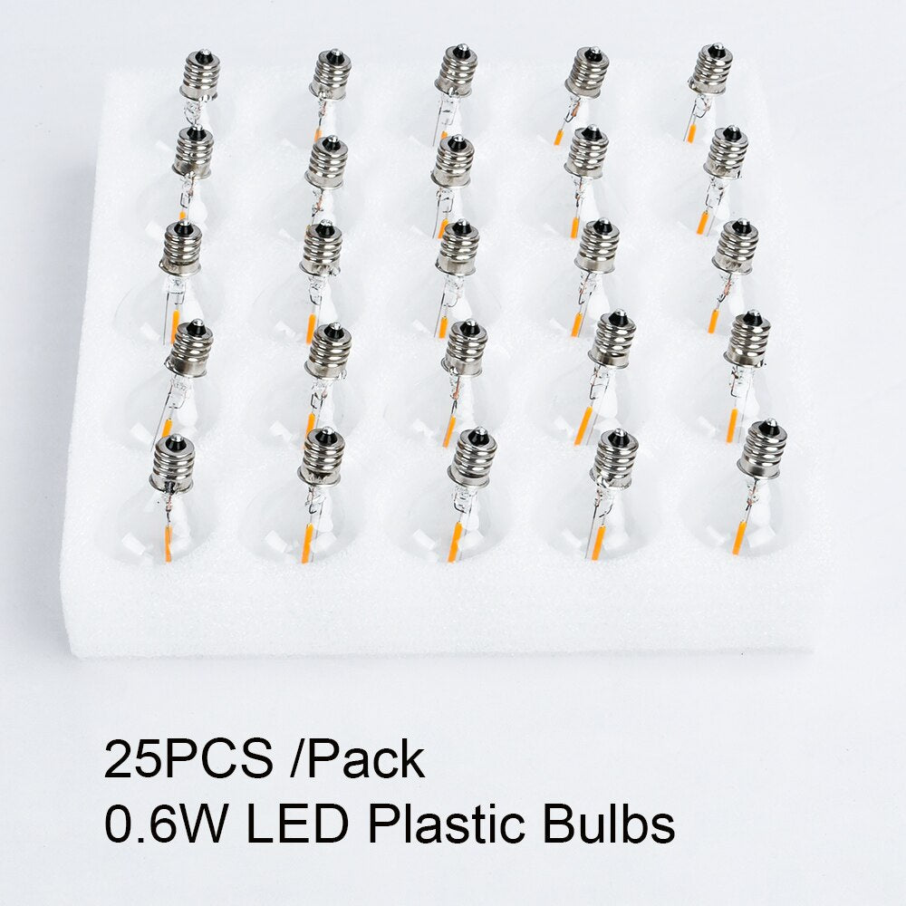 25PCS /Pack 0.61 LED Plastic Bu