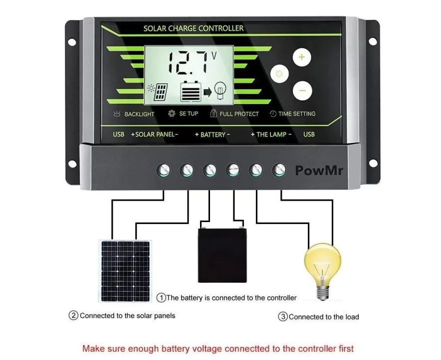 Z10 - PowMr 10A PWM Solar Charge Controller