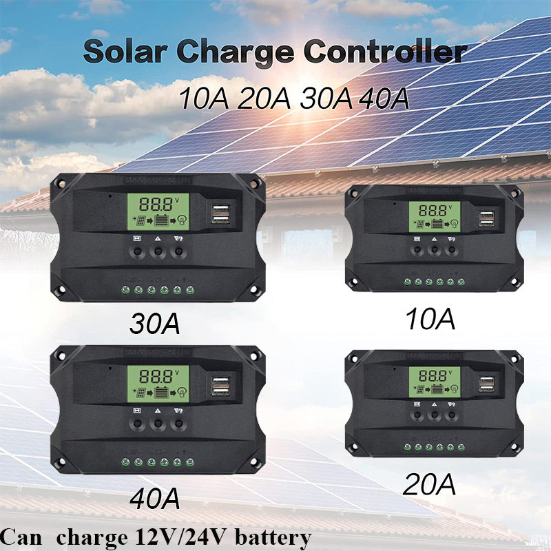 MPPT Solar Charge Controller, Connect battery, then solar panel, then load. Easy and simple.