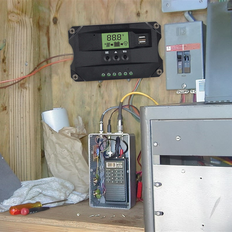 MPPT Solar Charge Controller, Connect battery, then solar panel, then load to ensure easy use.