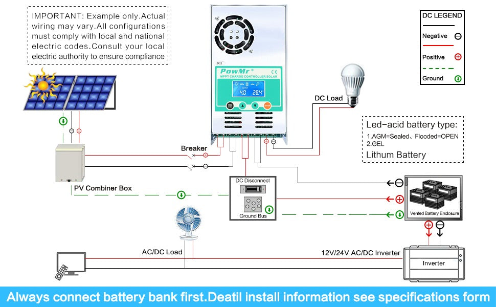 60a solar charge controller