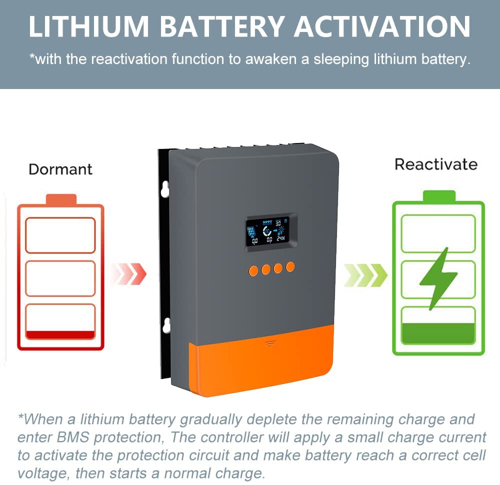 POW-M60-PRO, Lithium battery reactivator restores cell voltage and exits protection mode for proper charging.