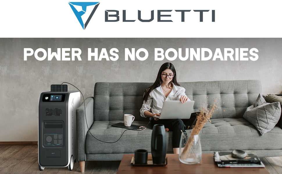 BLUETTI EP500Pro Solar Power Station Home Battery Backup