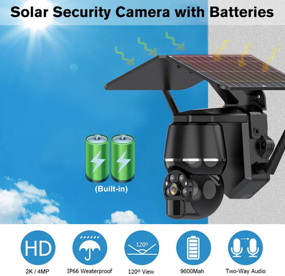 Solar Security Camera with Batteries (Built-in) 1