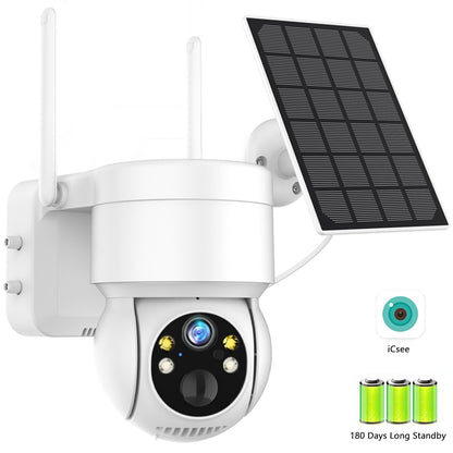 Wifi Outdoor Solar Wireless Network Camera 4MP HD Built in Battery Video Surveillance Camera Long Standby ICsee APP