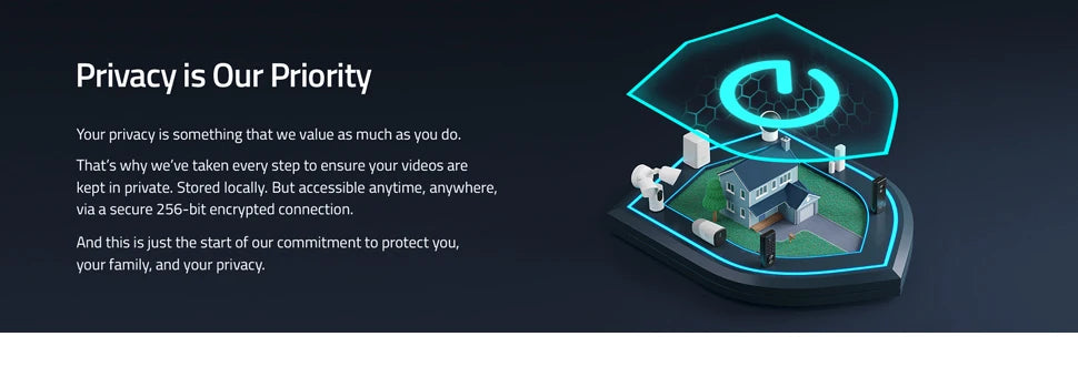 Eufy S40 Security SoloCam, Protecting privacy with local storage and 256-bit encryption for secure access anywhere.