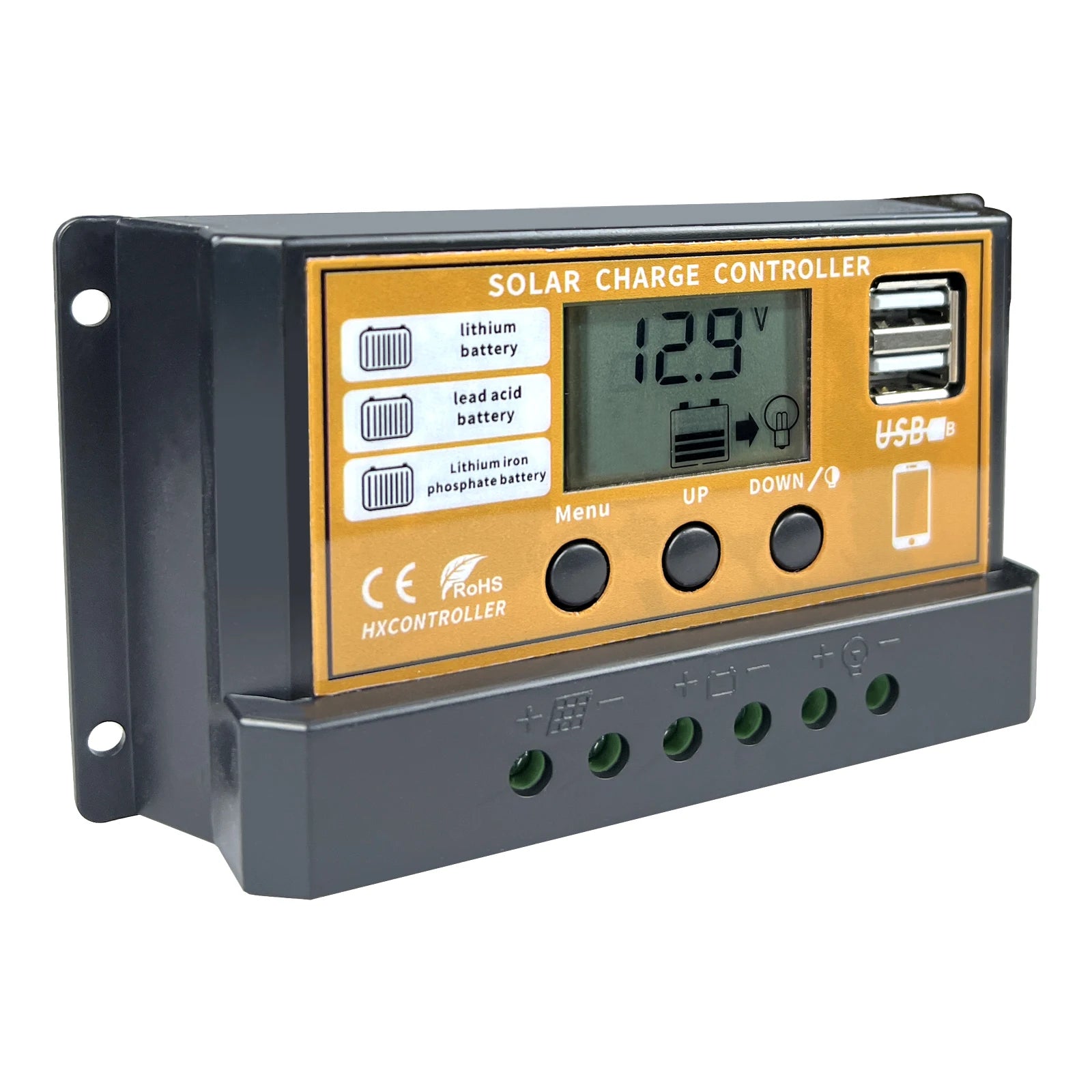 MPPT 720W 480W 360W 240W Solar Charge Controller, Regulates solar power for 12V/24V lithium batteries with PWM technology.