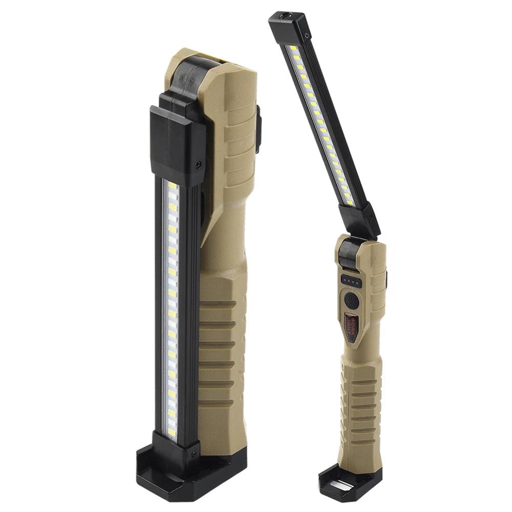 15W 45LED Emergency Floodlight, Portable work light with ergonomic design and rechargeable battery for easy use.