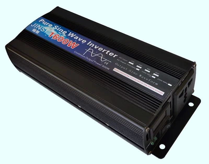 Pure Sine Wave Inverter, Clean power inverter for home or car use, offering three output options: 1000W, 1600W, and 2000W.