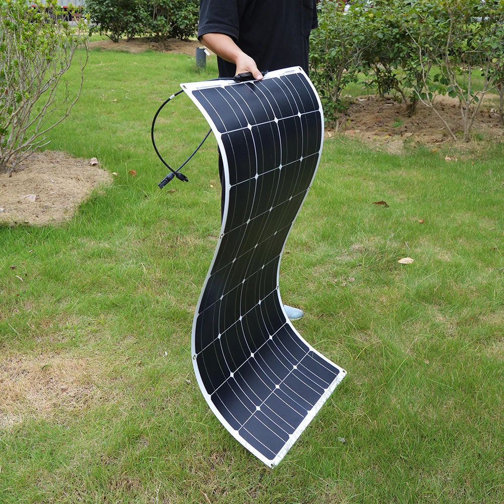 Dokio 18V/16V 100W 200W 400W Flexible Solar Panel, International shipping note: Large item requires alternative delivery method due to Brazilian postal size restrictions.