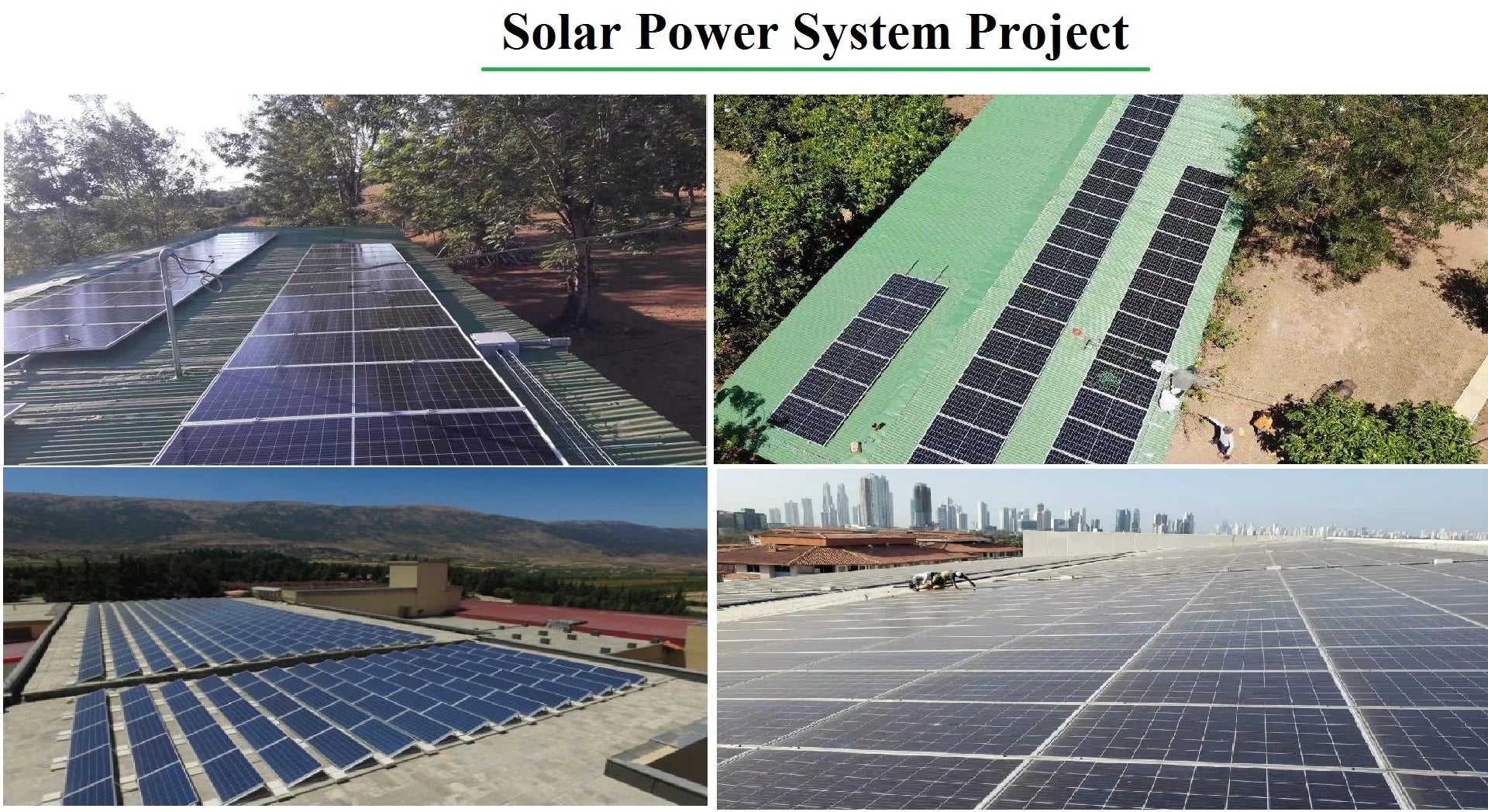 Solar panel information and client feedback