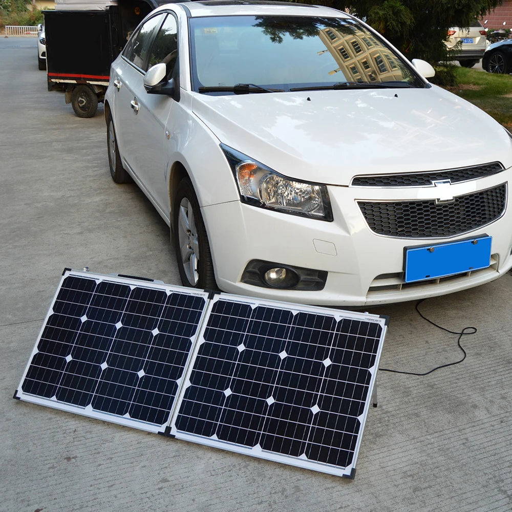 Dokio 100W Foldable Solar Panel, Test solar panels with a multimeter under sufficient light conditions; not suitable for controller testing.