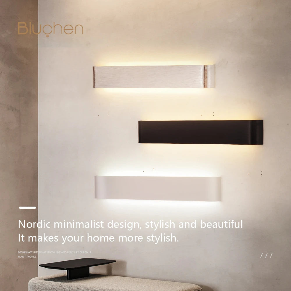 Led Wall Sconce Light, Nordic-inspired minimalist design