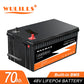 Nuovo pacco batteria 12V 24V 48V 100Ah 200Ah 280Ah 300Ah LiFePo4 - Batterie al litio ferro fosfato BMS integrato per barca solare Nessuna tassa