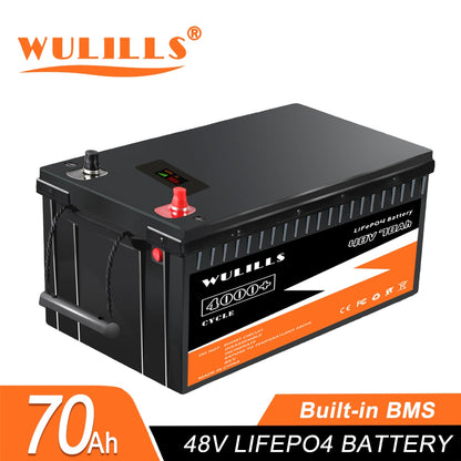 New 12V 24V 48V 100Ah 200Ah 280Ah 300Ah LiFePo4 Battery Pack - Lithium Iron Phosphate Batteries Built-in BMS For Solar Boat No Tax