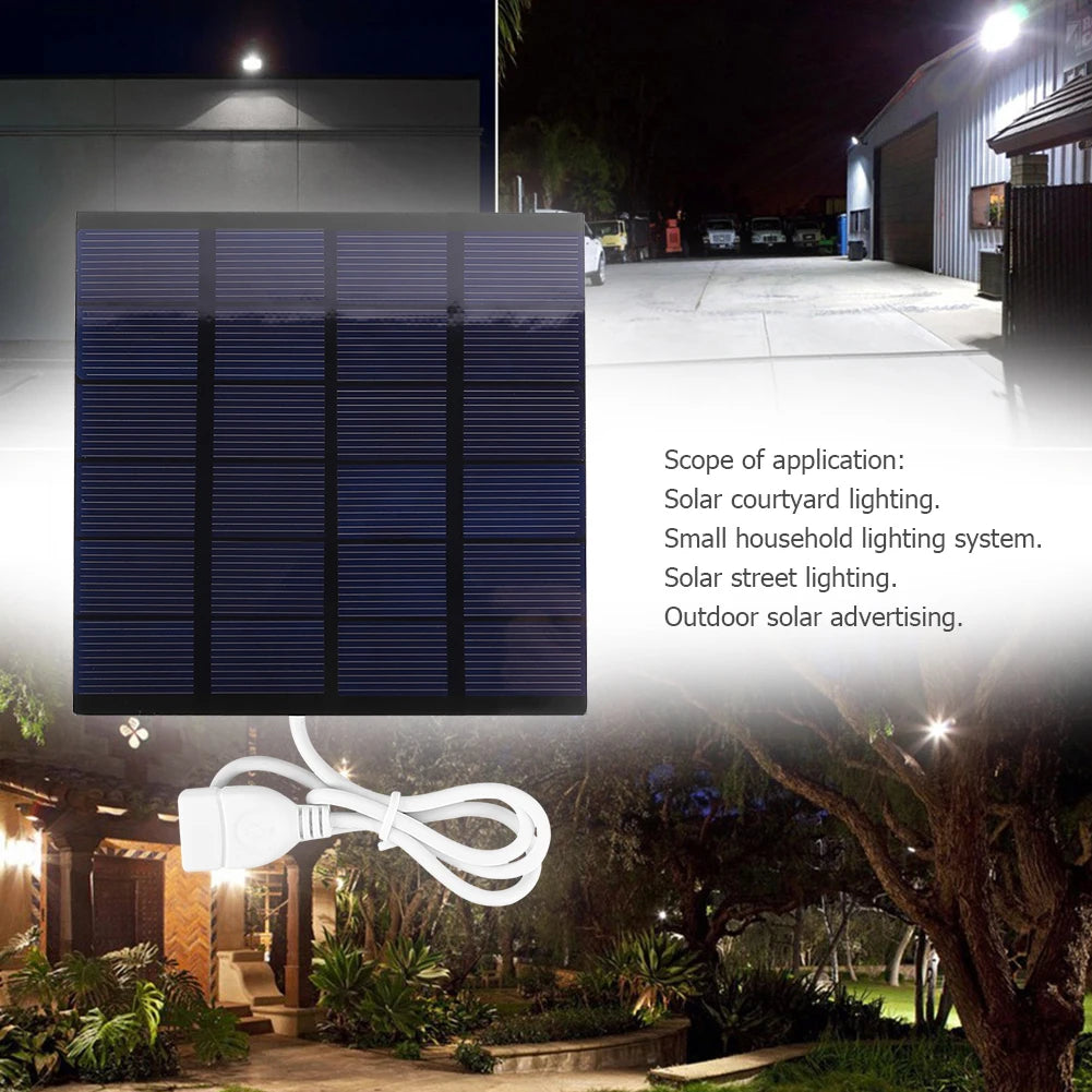 USB Solar Panel, Suitable for: Courtyard lighting, small home systems, outdoor street lighting and advertising applications.