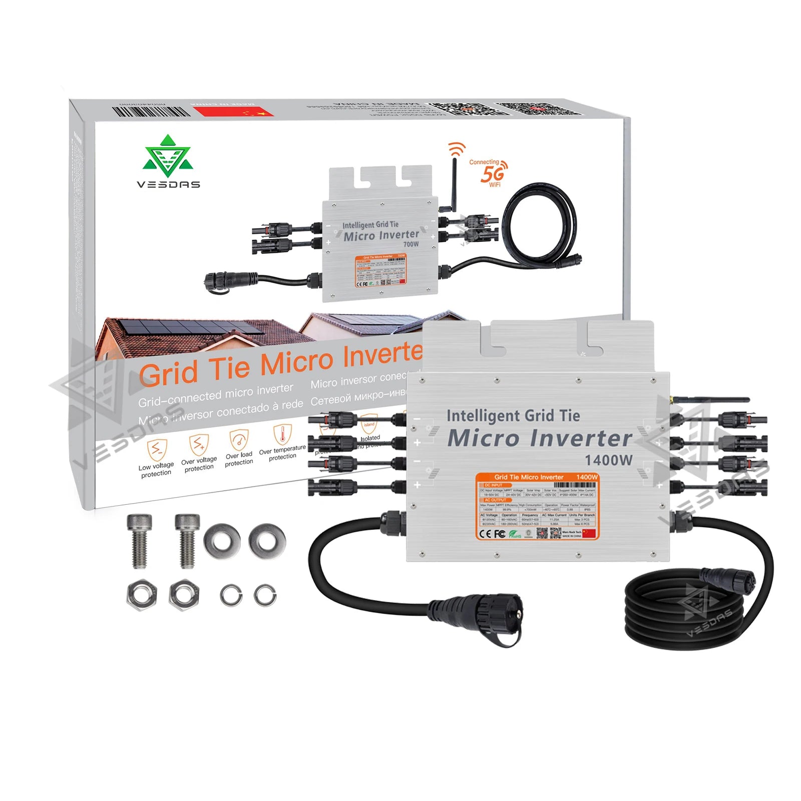 1400W or 1000W Micro Solar Inverter, 1400W or 1000W Micro Solar In