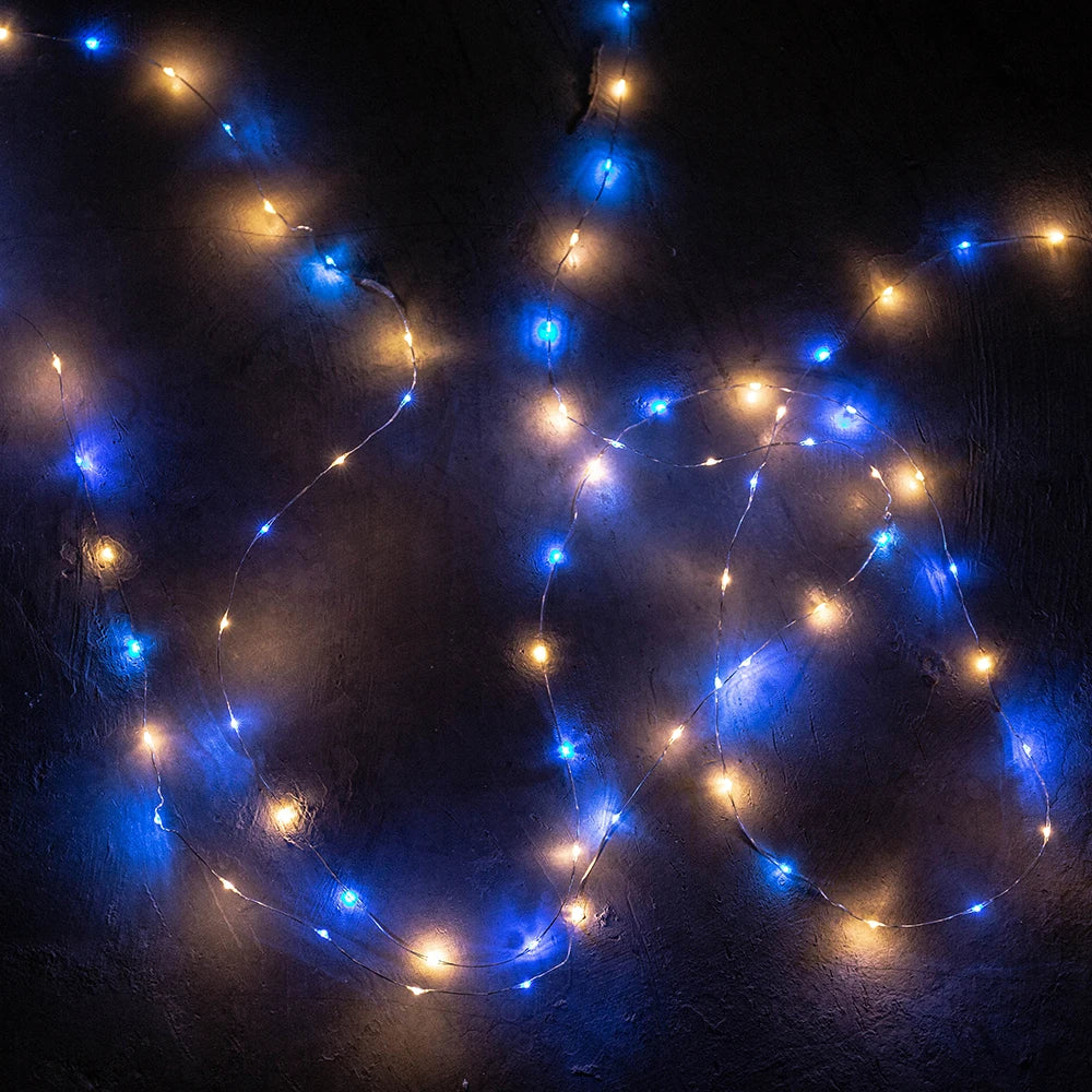 120M 1200LEDs Silver Wire Fairy string Light, Waterproof string lights with 1200 LEDS for outdoor use.