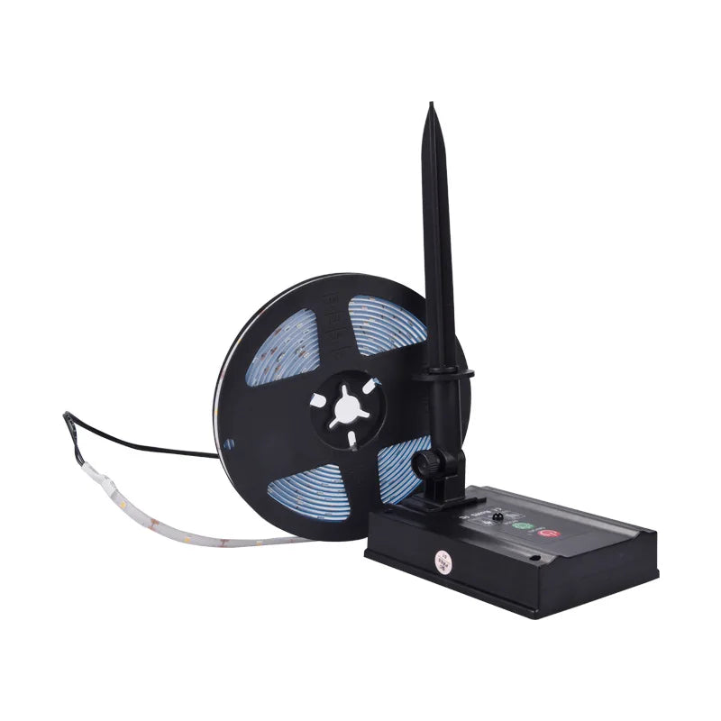 Solar Powered 3/4/5/10M Strip Light, Solar-powered, waterproof, flexible LED strip light for outdoor garden decoration with RGB color options.