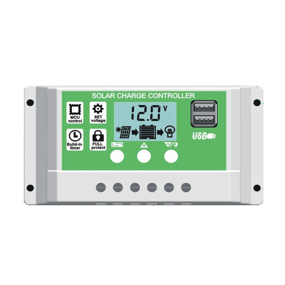 Set control voltage with built-in timer protection and USB output.