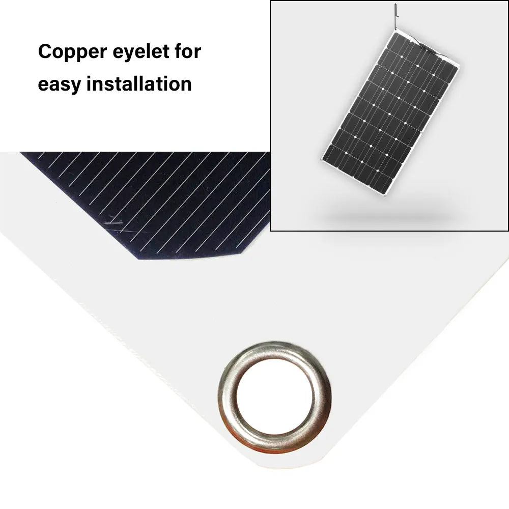DGSUNLIGHT 100w 200w 12v portable Solar Panel, Easy installation with copper eyelets